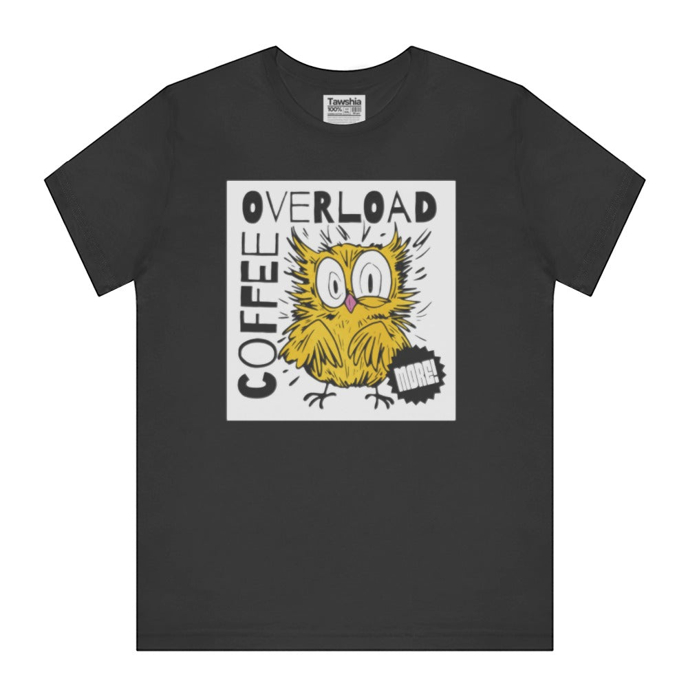 Overload Coffee Owl Graphic Short Sleeve Shirt product