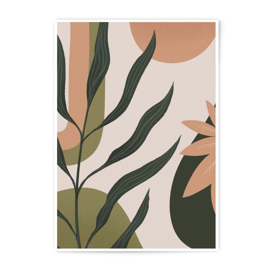 Abstract Botanical Photographic Print, Modern Art Print, Minimalist Wall Art, Nature Inspired Decor, Aesthetic Room Decor, Boho Art - Tawshia