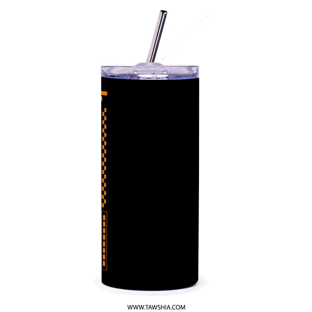 Tall Insulated Drink Container with Straw product type