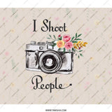 Photographer Backpack, I Shoot People Camera Design, Floral Camera Bag, Photography Lover Gift, Funny Camera BackPack, Camera Lover - Tawshia