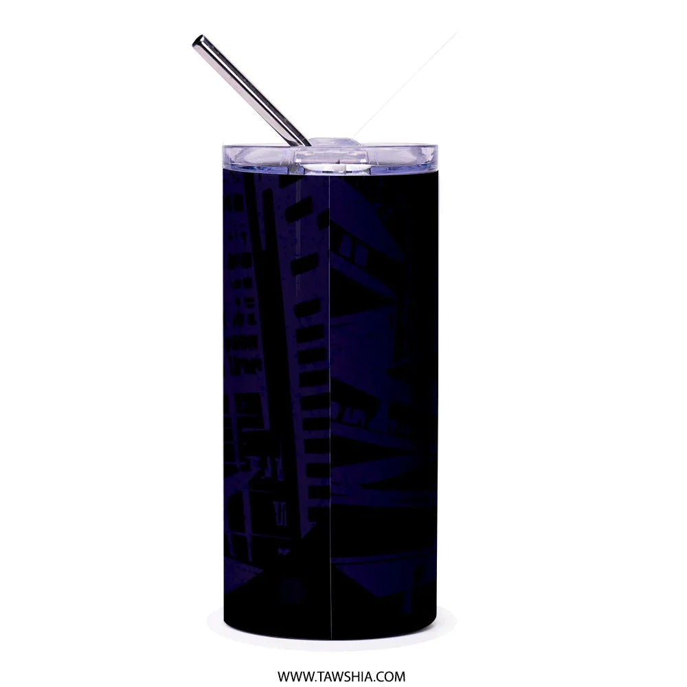 Black and Purple Urban Design Tumbler product