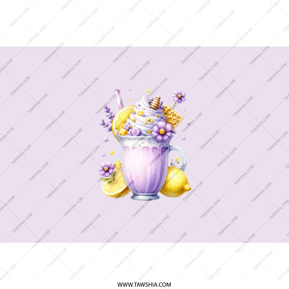 Lavender Lemonade Tumbler, Floral Tumbler, Unique Drinkware, Purple Tumbler, Summer Drink Tumbler, Beverage Container, Gift for Her - Tawshia