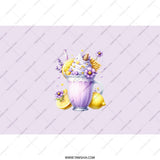 Lavender Lemonade Tumbler, Floral Tumbler, Unique Drinkware, Purple Tumbler, Summer Drink Tumbler, Beverage Container, Gift for Her - Tawshia