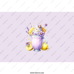 Lavender Lemonade Tumbler, Floral Tumbler, Unique Drinkware, Purple Tumbler, Summer Drink Tumbler, Beverage Container, Gift for Her - Tawshia