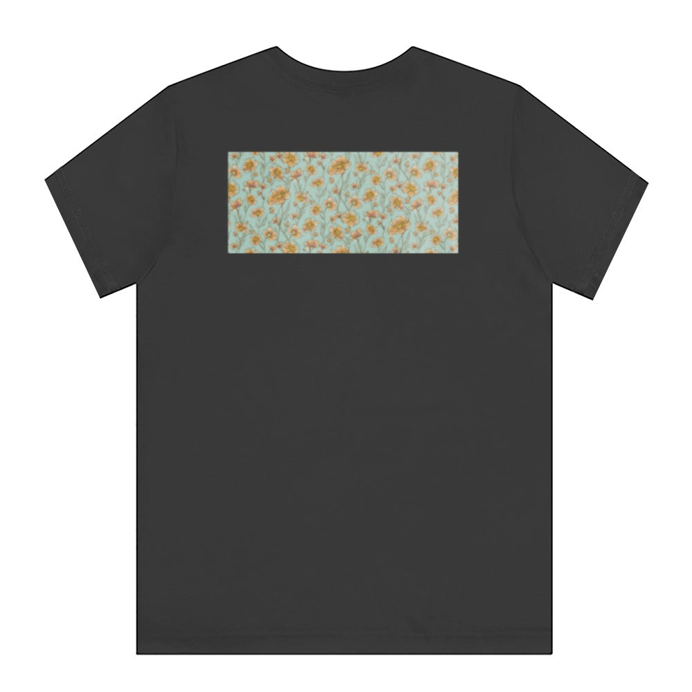 Floral Pattern Overlay Graphic Short Sleeve Shirt product
