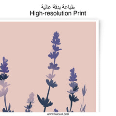 Lavender Field Photographic Print, Floral Wall Art, Botanical Art, Modern Home Decor, Nature Photography, Flower Print, Lavender Painting - Tawshia