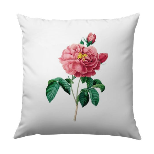 Floral Pillow, Pink Rose Pillow, Botanical Throw Pillow, Decorative Pillow, Flower Pillow, Home Decor Pillow, Accent Pillow, Vintage Pillow - Tawshia