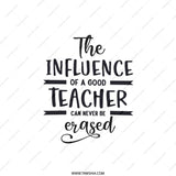Teacher Influence Pillow, Teacher Appreciation Gift, Inspirational Pillow, Gift for Teachers, Thank You Teacher Present, Teacher Decor - Tawshia