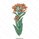 Orange Lily Mug, Botanical Mug, Flower Coffee Cup, Floral Art Mug, Plant Lover Gift, Nature Inspired Mug, Unique Mug Design - Tawshia