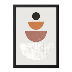Abstract Geometric Wall Art, Modern Art Print, Minimalist Decor, Boho Wall Decor, Neutral Tones, Circle and Line Art, Home Decor - Tawshia