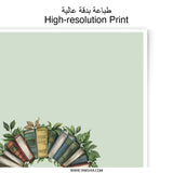 Book Wreath Photographic Prints, Reading Room Decor, Book Lover Gift, Bookish Art, Study Room Art, Unique Wall Art, Home Library Decor - Tawshia