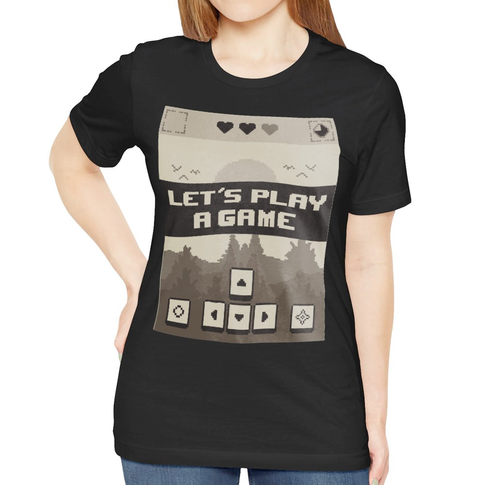 Let's Play a Game Graphic Tee for Gamers top
