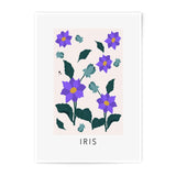 Iris Photographic Print, Floral Art Print, Flower Photography, Botanical Wall Art, Purple Flowers, Home Decor, Nature Inspired Art - Tawshia