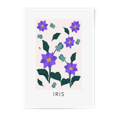 Iris Photographic Print, Floral Art Print, Flower Photography, Botanical Wall Art, Purple Flowers, Home Decor, Nature Inspired Art - Tawshia