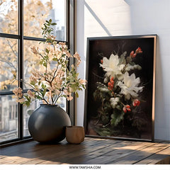 Epiphyllum Wall Art, Orchid Cactus Print, Exotic Flower Artwork, Botanical Wall Decor, Blooming Cactus Art, Floral Home Decor - Tawshia