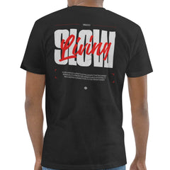 Slow Living Black T-Shirt product type