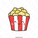 Cute Popcorn Pillow, Cartoon Food Cushion, Movie Night Decor, Fun Throw Pillow, Playful Home Accent, Gift for Movie Lovers, Kids Room Pillow - Tawshia