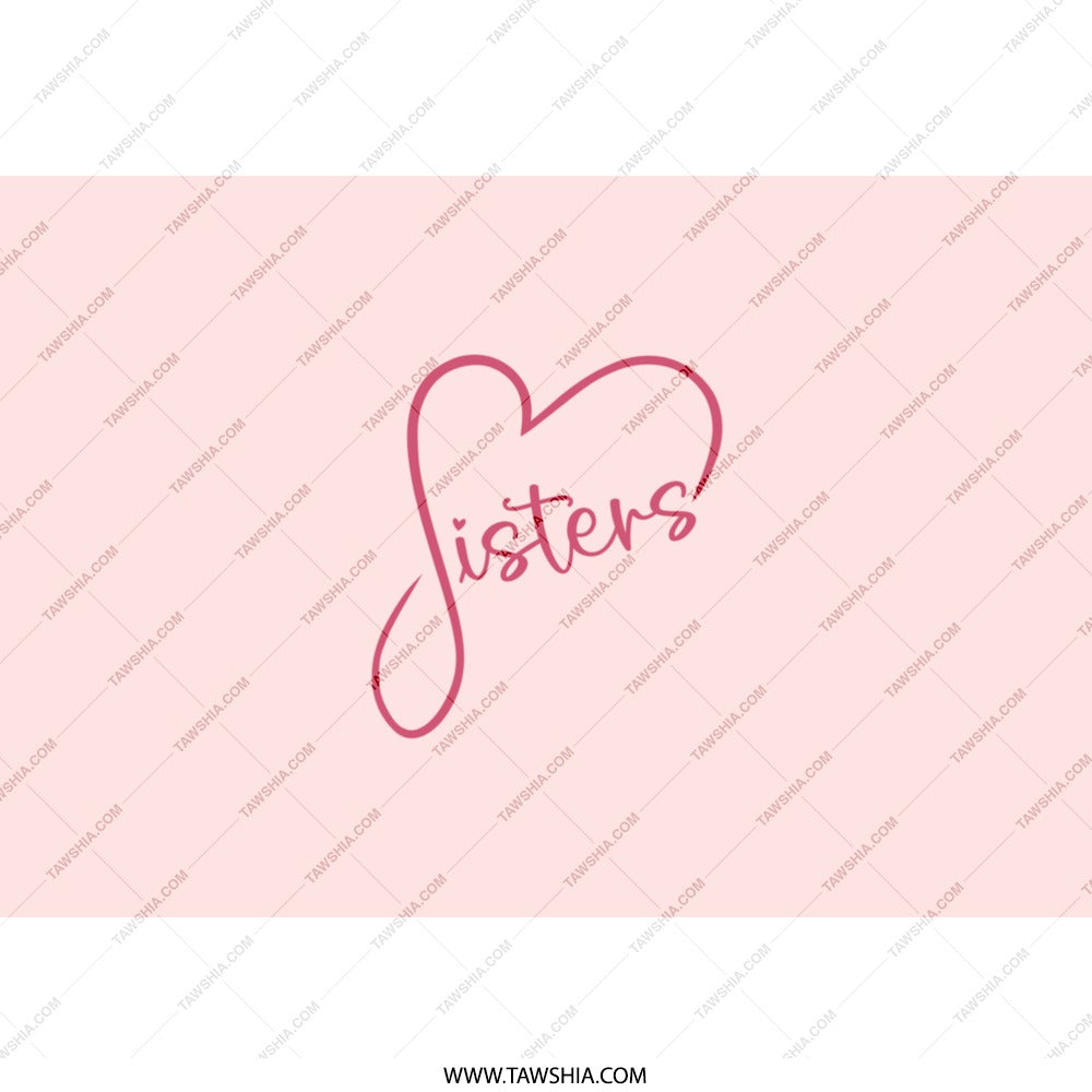 Sisters Heart Tumbler, Sister Gift Idea, Best Friend Tumbler, Sisterhood Gift, Soul Sisters Gift, Tumbler with Straw, Sister Love Tumbler - Tawshia