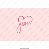 Sisters Heart Tumbler, Sister Gift Idea, Best Friend Tumbler, Sisterhood Gift, Soul Sisters Gift, Tumbler with Straw, Sister Love Tumbler - Tawshia