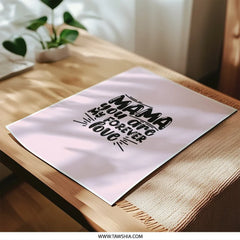 Mama Photographic Prints, Mother's Day Decor, Gift For Mom, Love Prints, Home Decor, Trendy Wall Art, Modern Photo Prints, New Mom Gift - Tawshia