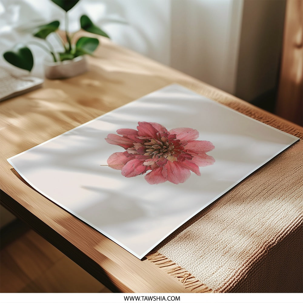 Dahlia Photographic Prints, Floral Art Prints, Botanical Wall Art, Delicate Flower Photography, Home Decor, Pink Flower Print - Tawshia