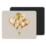 Golden Heart Balloons Design Custom Mousepad Product
