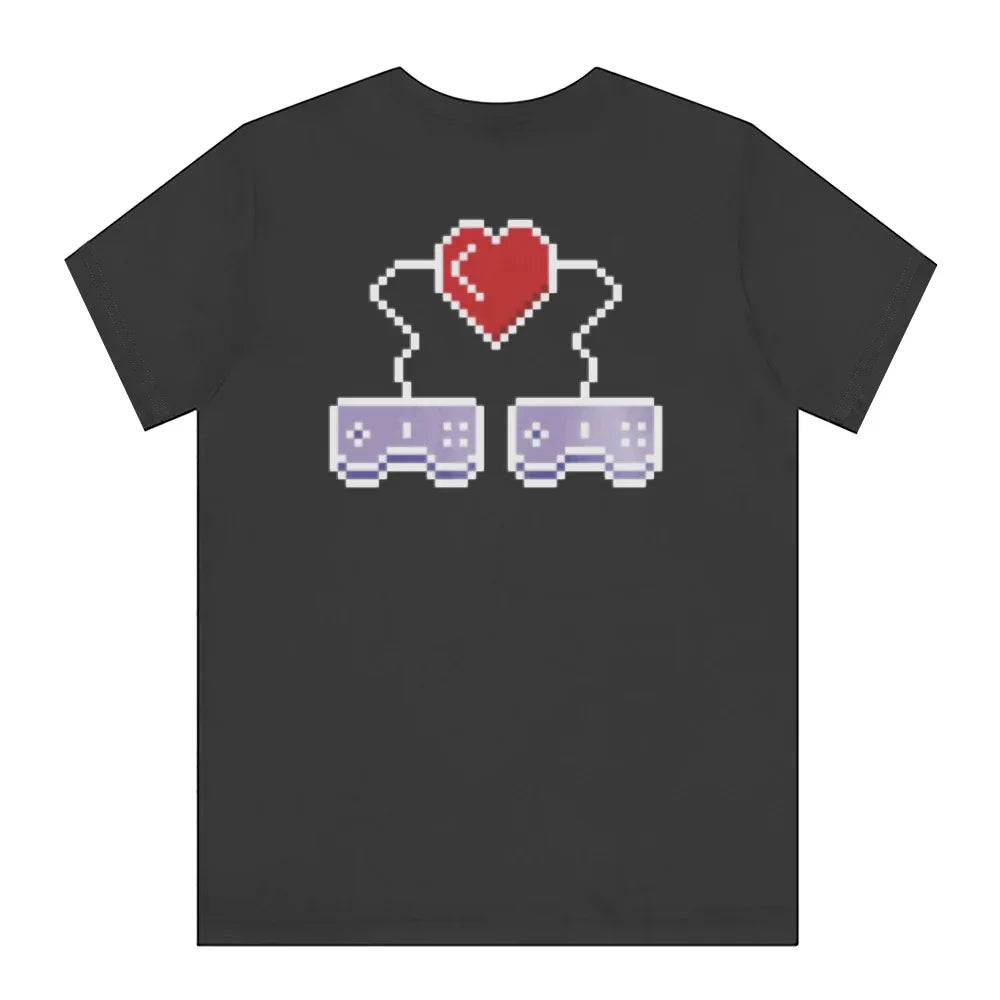Cute Gaming Controllers With Heart Pixel Art Shirt product