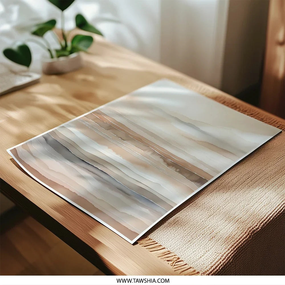 Abstract Landscape Photographic Print, Neutral Tone Wall Art, Modern Art Print, Minimalist Decor, Elegant Home Decor, Fine Art Print - Tawshia