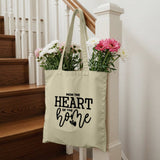 Mom the Heart of the Home Tote Bag product type