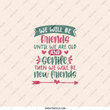Best Friends Pocket Mirror, Funny Friendship Quote Makeup Mirror, Cute Gift for Bestie, Novelty Friends Forever Compact Mirror - Tawshia