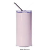Pink Milkshake Tumbler, Cherry Topped Drinkware, Sweet Treat Tumbler, Cute Straw Cup, Summer Sipping, Travel Mug, Gift Idea - Tawshia