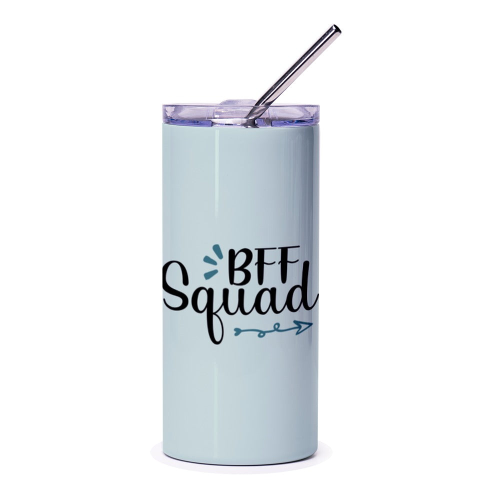 BFF Squad Tumbler, Best Friends Gift, Friendship Tumbler, Gift for Bestie, Cute Tumbler, Travel Tumbler, Squad Goals, Tumbler with Straw - Tawshia