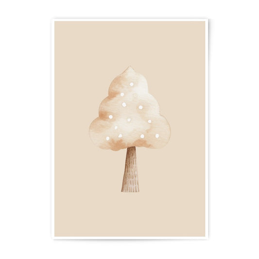 Watercolor Tree Photographic Prints, Neutral Tree Art, Beige Tree Wall Decor, Minimalist Prints, Modern Art, Home Decor, Popular Etsy - Tawshia