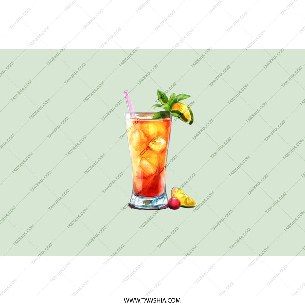 Cocktail Tumbler, Summer Drinkware, Tropical Beverage, Iced Drink Tumbler, Vacation Vibes, Unique Tumbler, Colorful Drink Tumbler - Tawshia