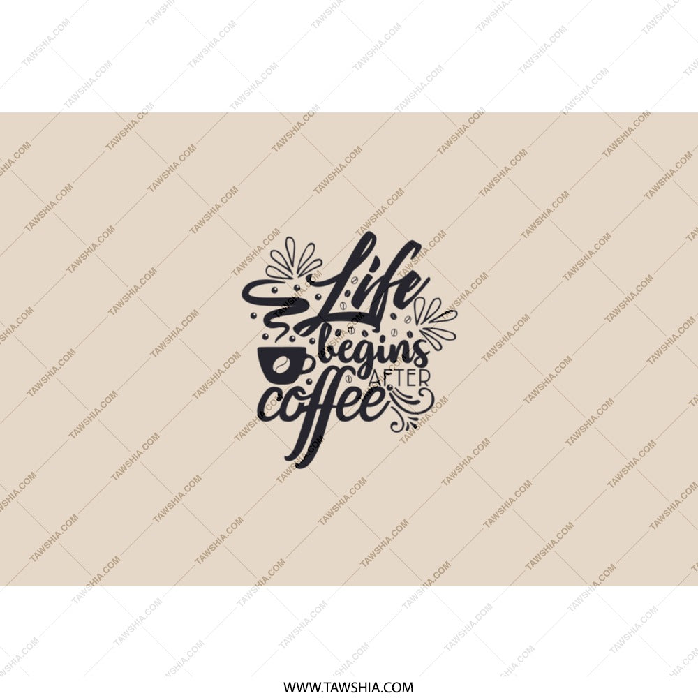 Life Begins After Coffee Tumbler, Coffee Lover Gift, Funny Coffee Tumbler, Hot and Cold Drink Tumbler, Inspirational Coffee Mug - Tawshia