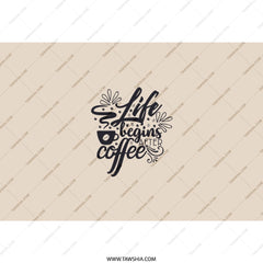 Life Begins After Coffee Tumbler, Coffee Lover Gift, Funny Coffee Tumbler, Hot and Cold Drink Tumbler, Inspirational Coffee Mug - Tawshia