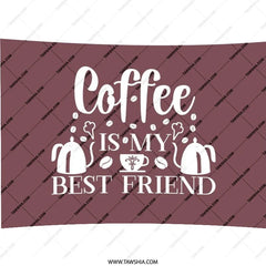 Coffee Lover Pillow, Coffee Is My Best Friend Decor, Home Decor Pillow, Caffeine Addict Gift, Coffee Bean Art Pillow - Tawshia