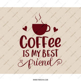 Coffee Is My Best Friend Mouse Pad, Office Decor, Cute Mousepad, Gift Idea, Computer Accessory, Work From Home, Desk Accessory - Tawshia
