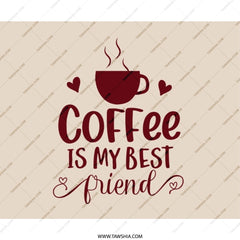 Coffee Is My Best Friend Mouse Pad, Office Decor, Cute Mousepad, Gift Idea, Computer Accessory, Work From Home, Desk Accessory - Tawshia