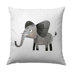 Cute Elephant Pillow, Kids Room Decor, Nursery Accent, Animal Pillow, Playroom Cushion, Decorative Pillow, Cartoon Elephant, Gift Idea - Tawshia