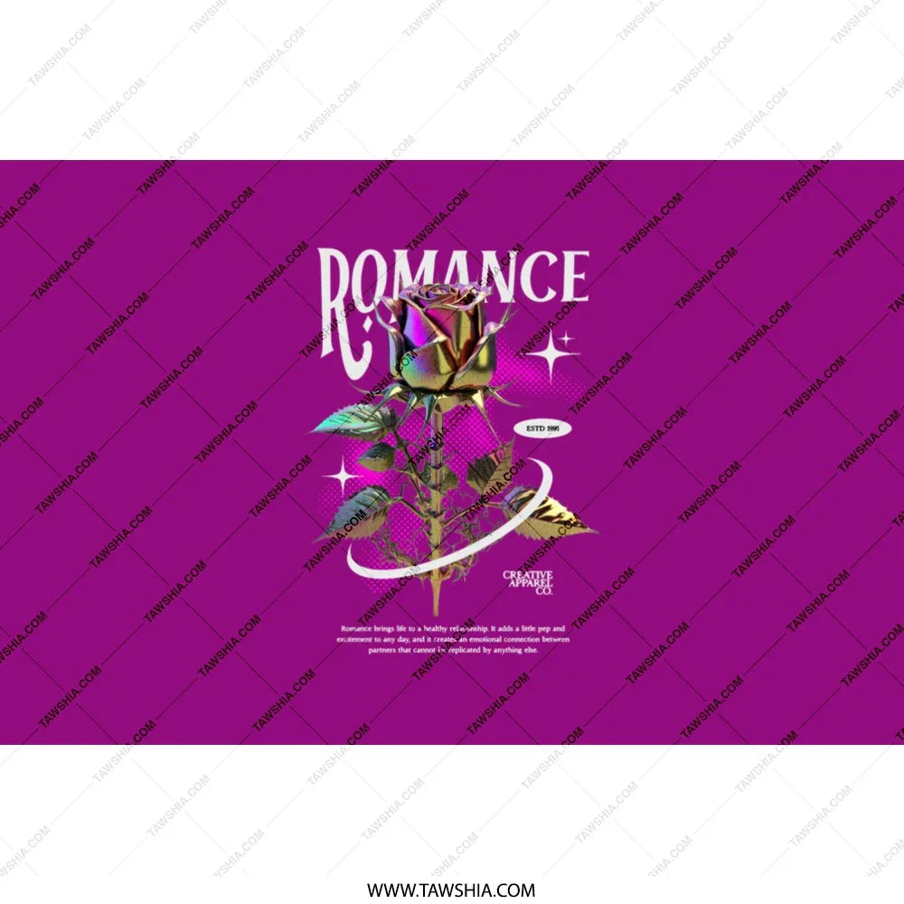 Romance Purple Rose Glow Image on Purple product type