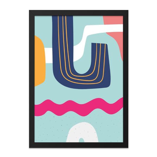 Abstract Shapes Wall Art, Modern Art Print, Colorful Abstract Painting, Contemporary Art Wall Decor, Living Room Art, Home Decor Art - Tawshia
