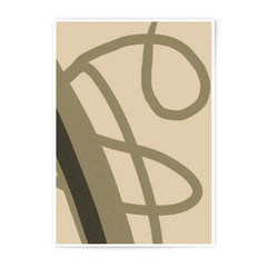 Abstract Art Photographic Print, Minimalist Wall Decor, Modern Line Art, Beige Brown Art Print, Home Decor, Neutral Tone Art, Wall Art Decor - Tawshia