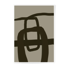 Abstract Line Art Photographic Print, Modern Wall Decor, Minimalist Art Print, Brown Line Art, Contemporary Art, Home Decor, Art Gift - Tawshia