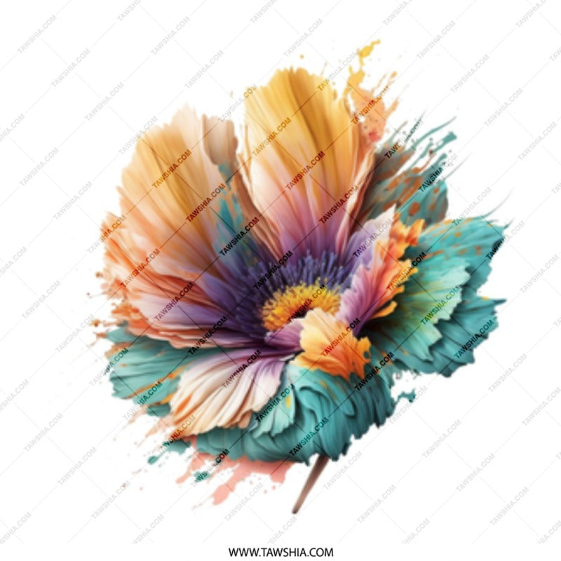 Floral Mug, Watercolor Flower Coffee Mug, Artistic Flower Gift Idea, Colorful Blossom Mug, Painterly Floral Mug, Beautiful Artistic Mug - Tawshia