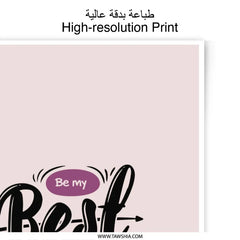 Best Friend Forever Photographic Prints, Friendship Quote Wall Art, Home Decor Print, Gift for Best Friend, Decorative Friendship Print - Tawshia