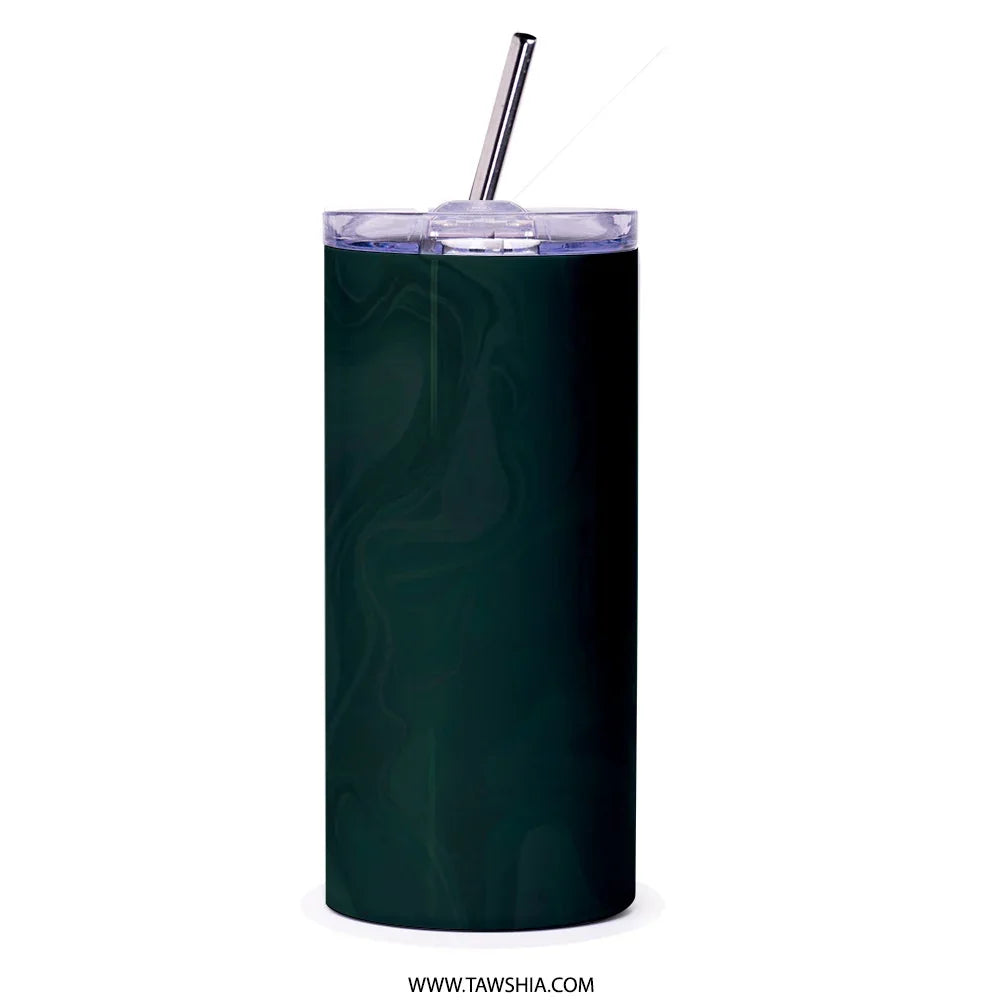 Sleek Black Marble Design Tumbler For Your Drinks product