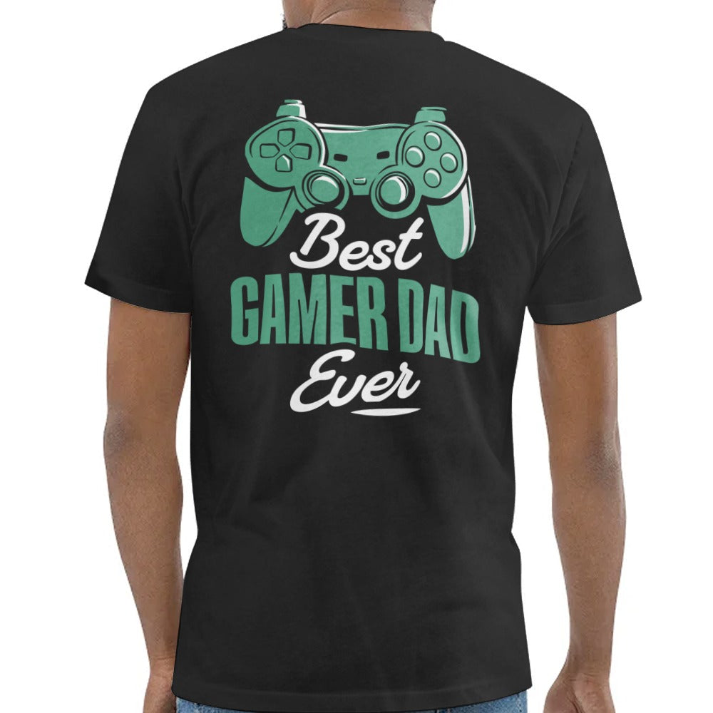 Best Gamer Dad Ever Graphic Black Shirt product