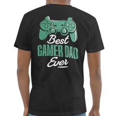 Best Gamer Dad Ever Graphic Black Shirt product