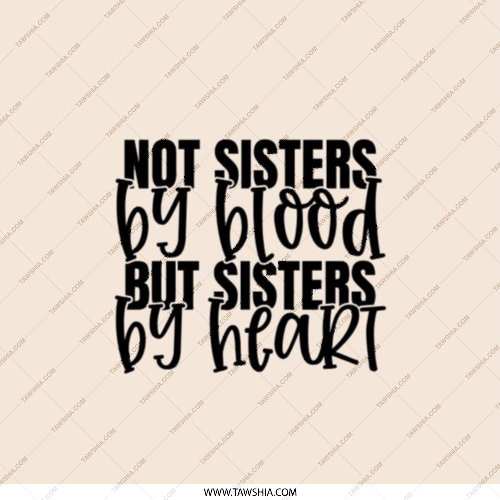 Not Sisters By Blood Pocket Mirror, Best Friends Gift, Sister By Heart Pocket Mirror, Friendship Keepsake, Sister Gift Ideas - Tawshia